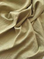 Ткань для шитья. Лён с эффектом мятости "фисташка”   арт. 1509628КР | Ellie Fabrics