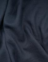 Ткань для шитья. Лён с эффектом мятости "черно-синий 999” арт. 999КР | Ellie Fabrics