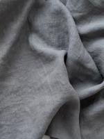Ткань для шитья  лён с эфектом мятости "Серый” арт. 1670КР | Ellie Fabrics