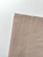 Ткань вафля хлопок "топленое молоко" арт. 804 клетка 7*7мм