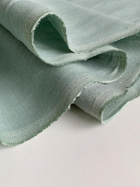 Ткань лён/вискоза умягченный "ментол" костюмный арт.1099 | Ellie Fabrics