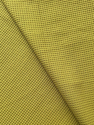 Ткань вафля хлопок "Лайм" арт. 319 клетка 7*7мм