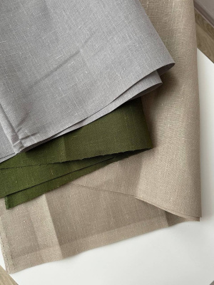 Интерьерный лен Зеленый арт 2264 | Ellie Fabrics