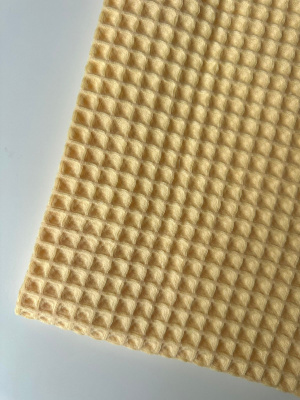 Ткань вафля хлопок "баттер" арт. 230 клетка 12*12, ширина 150 см | Ellie Fabrics