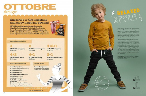 Журнал OTTOBRE design Kids 4/2018 | Ellie Fabrics