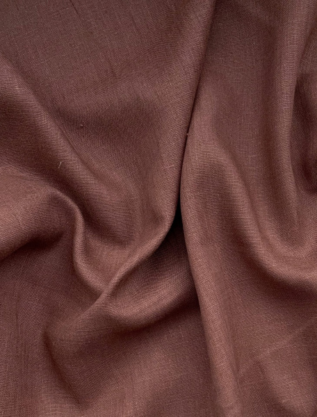 Ткань лён умягченный "красное дерево" костюмный арт. 362 | Ellie Fabrics