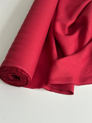  Ткань лён умягченный "гранат" костюмный арт. 511 | Ellie Fabrics