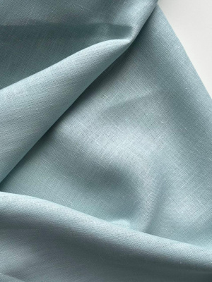  Ткань лён умягченный "голубая мята" костюмный арт.1525 | Ellie Fabrics