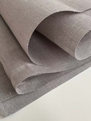 Интерьерный лен Серый арт 2266 | Ellie Fabrics