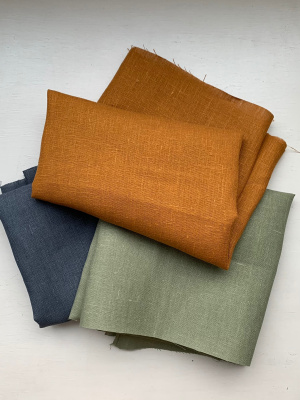 Интерьерный лен Горчица арт 2217 | Ellie Fabrics