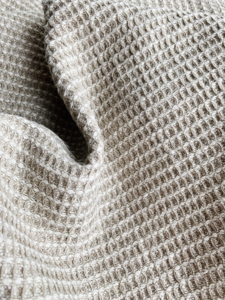 Ткань вафельный стираный лён "баня" арт. 330 | Ellie Fabrics
