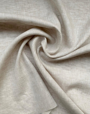 Ткань лён умягченный "меланж натуральный" сорочечный арт. 133 | Ellie Fabrics