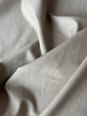 Ткань лен/хлопок "натуральный" саржевое плетение арт.  133 | Ellie Fabrics