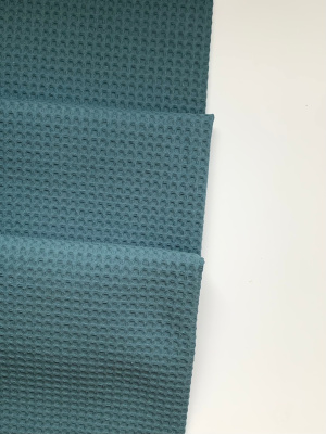 Ткань вафля хлопок "лагуна" арт. 976 клетка 7*7