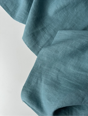 Ткань лён с эфектом мятости (крэш)  "мурена"  арт. 1679Р | Ellie Fabrics